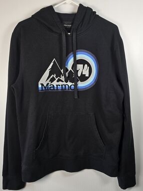 Marmot Men's Club 74 Graphic Mountain Fleece Hoodie Long Sleeve Pullover Size M
